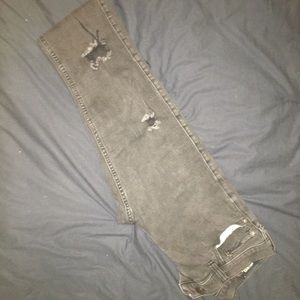 Black Hollister Distressed Skinny Jeans